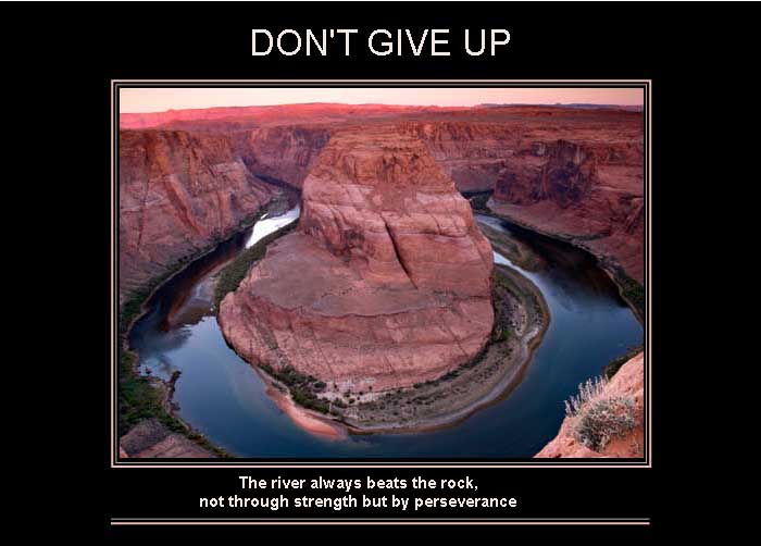 DON'T GIVE UP