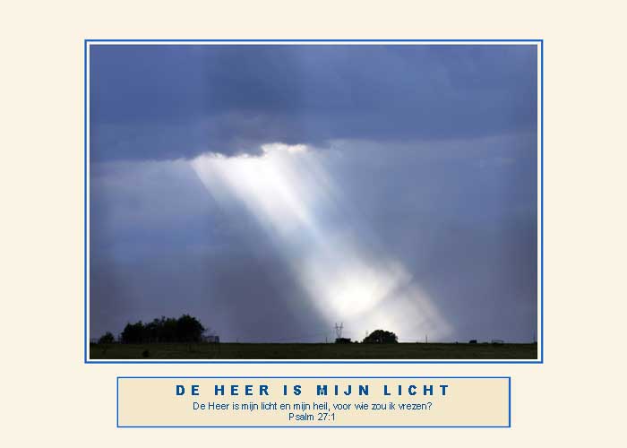 DE HEER IS MIJN LICHT